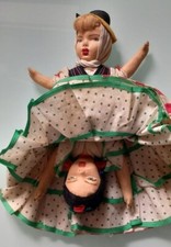 Antike Puppe (  Lenci )  Original. Stoffpuppe Zwei Gesichter  Seltenes Fundstück