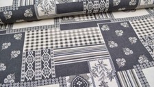 Jacquard Stoff mit Edelweiß