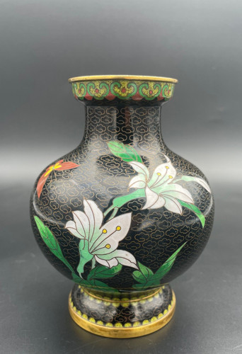 Antike china cloisonne vase - cloisonne,