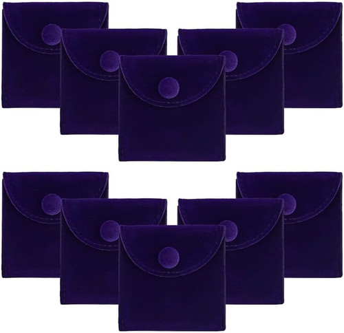 Samt schmuckbeutel 7x7cm - samt-schmuckbeutel,