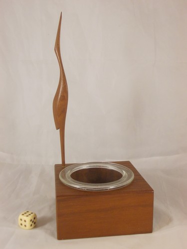 Kranich reiher aus teakholz - aus,