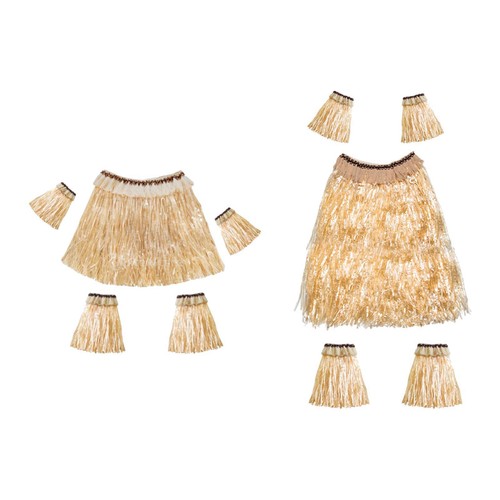 Hawaiianisches bastrock set - hawaiianisches, bastrock-set