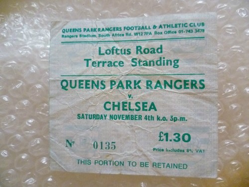 1978 ticket queens park - ticket,