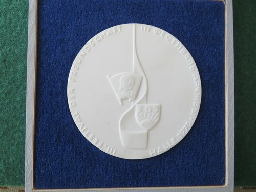 Ddr porzellan medaille - porzellan, im