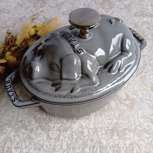 Staub piggy cocotte grau 7 - staub, 6,7