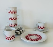 Kaffeeservice Freiberger Porzellan DDR Vintage Geschirr Teller Tassen 70er Ost