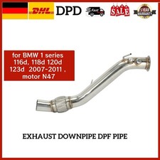 STEEL EXHAUST Decat DOWNPIPE for BMW 1 Series 116d, 118d 120d 123d 07-11 N47