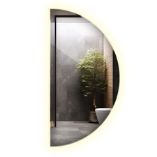 Großer Halbrunder Wandspiegel