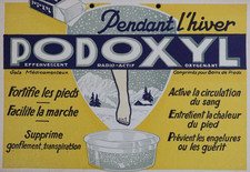 PODOXYL Karton PLV Werbung Podologe Fuß 24x16cm