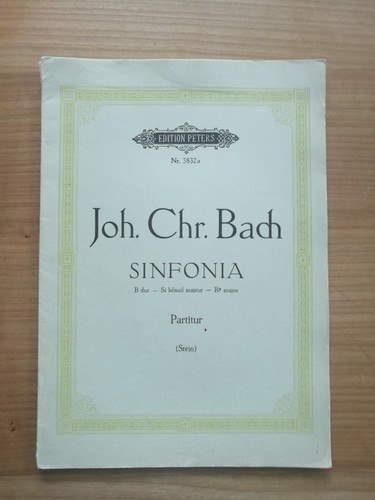 Noten bach chr sinfonia - chr.,