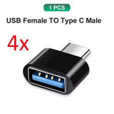 4x USB 3.1 auf USB Typ-C Adapter OTG A Buchse für Macbook iPad Samsung Xiaomi