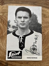 HANS NOWAK FC BAYERN MÜNCHEN SCHALKE 04 AUTOGRAMMKARTE  DFB 60er Jahre AK