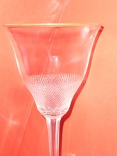 2 Stck. Moser Glas*  Tyra Lundgren *  Modell Lloyd mit Steinelschliff & Goldrand