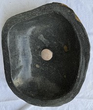 Naturstein Flussstein Waschbecken Findling 42cm Waschschale Aufsatzwaschbecke...