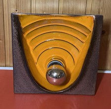 Orig. 60s Keramik Wandlampe