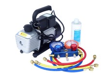  Vakuumpumpe und Monteurhilfe