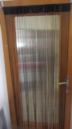 Fadengardine schwarz mit - 1, /schwarz