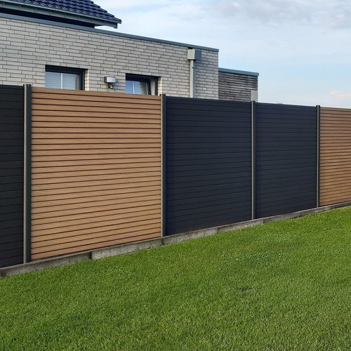 Wpc sichtschutzzaun anthrazit - wpc,