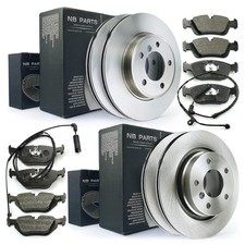Bremsscheiben Bremsbeläge Warnkontakt vorne hinten für BMW 3 3er E46 318-328