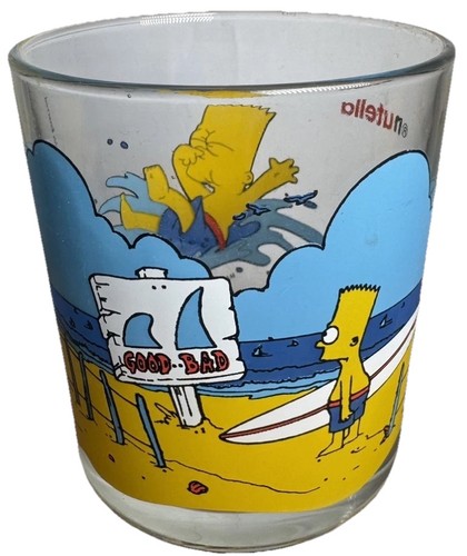 The simpsons bart - nutella, glas
