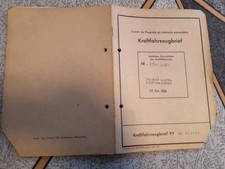 Alter Pappbrief Kraftfahrzeugbrief Brief Fahrzeugbrief - FORD Köln 1936 Von 1955