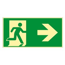 Rettungsweg rechts Folie nachl