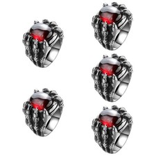  5 Pack Drachenringe Schmuck Für Männer Vintage -Ringe Dekorative