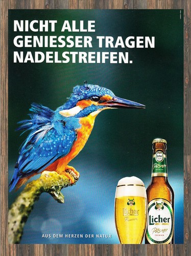 Licher bier reklame - -,