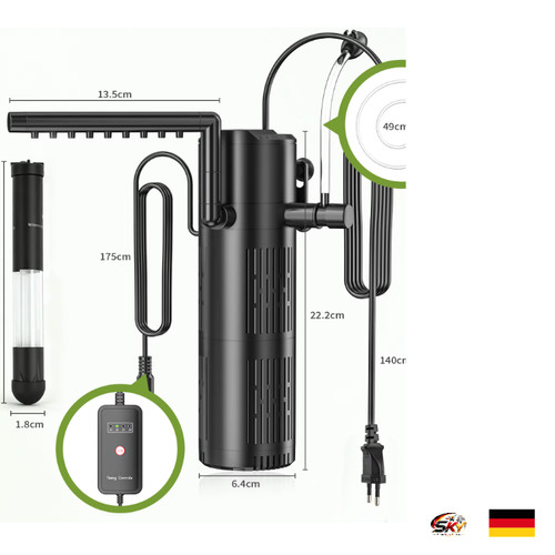Aquariumfilter uvc 5in1 - aquariumfilter,
