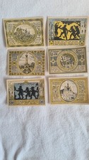Colditz Notgeld. Set mit 6