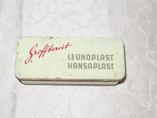 Blechdose Behälter  Griffbereit " Leukoplast Hansaplast"