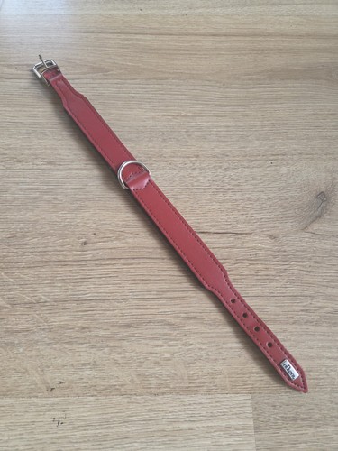 Hunter lederhalsband rot - lederhalsband,