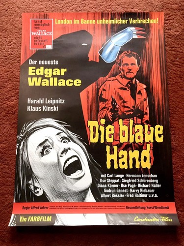 Die blaue hand - blaue, kinoplakat