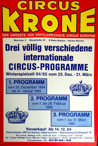 Plakat circus krone - circus,