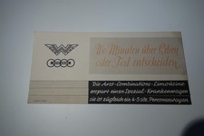 altes Heft Prospekt Arzt Krankenwagen  DKW Wanderer   Auto Union  original