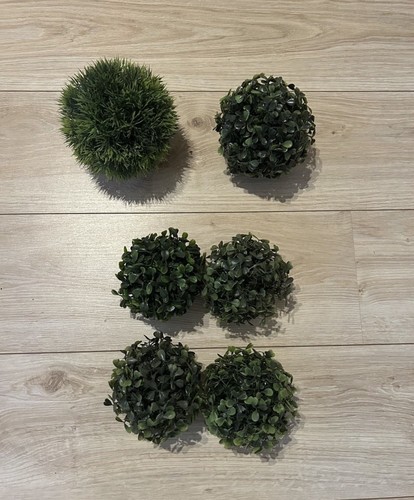 6er set deko buchsbaumkugeln - 6er,