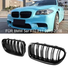 KÜHLERGRILL NIEREN DOPPELSTEG FÜR BMW F10 F11 SPORT GLANZ SCHWARZ 51137412327 DE