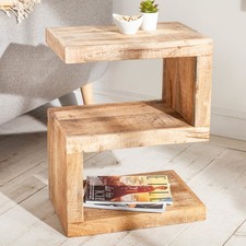 Handgearbeiteter beistelltisch - handgearbeiteter,