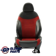 Mini Cooper One R50 Front Sport Sitz Links Kaleido Stoff Leder Tartan Rot