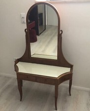Biedermeier Schminktisch, Frisiertisch, Kommode,Nachtkästchen, Antikes Möbelset