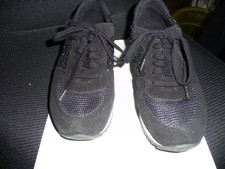 Schwarze Sneaker Leder Mix der