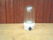 Alte WandLampe Kellerlampe Hoflampe Schraubglas Porzellan