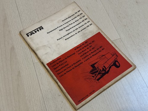 Fahr ersatzteilliste original - ersatzteilliste,