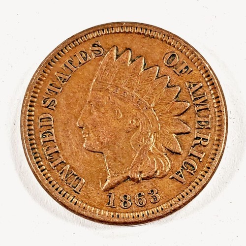 1863 indianer cent - 1c, extra