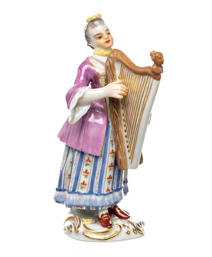 Figur harfinistin meissen von - harfinistin,