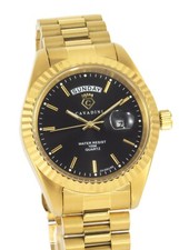 Cavadini Herrenuhr Leonardo CV-332JDD Tag Datum massiv Edelstahl