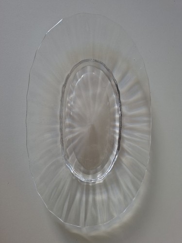 Glaskristallschale gewellt