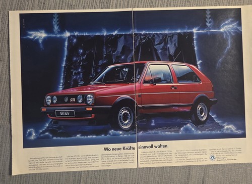 Golf gti werbebild 80er - vw,