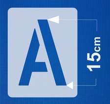 Schablone Einzelner Buchstabe