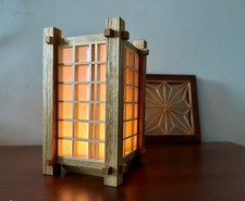 Shoji Lampe mit Kumiko Muster